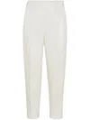 Brunello Cucinelli Gabardine Trousers In White