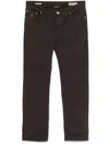 Brunello Cucinelli Men Garment-dyed Comfort Lightweight 5-pocket Jeans In Brown