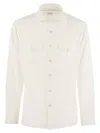 Brunello Cucinelli Pocketed Leisure Fit Shirt In White