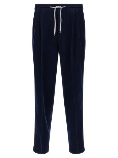 BRUNELLO CUCINELLI BRUNELLO CUCINELLI GARMENT-DYED CORDUROY TROUSERS