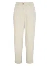Brunello Cucinelli Garment-dyed Corduroy Trousers In Neutral