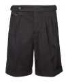 Brunello Cucinelli Garment-dyed Gabardine Bermuda Shorts In Black