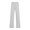 Brunello Cucinelli Garment Dyed Grey Cotton Jeans In White