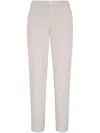 Brunello Cucinelli Gabardine Garment Dyed Trousers In Beige