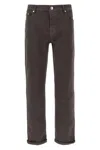 Brunello Cucinelli Dyed Jeans With Back Pocket And Belt Loops In Gray