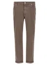 Brunello Cucinelli Garment-dyed Cotton Denim Jeans