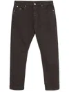 Brunello Cucinelli Men Garment-dyed Comfort Lightweight 5-pocket Jeans In Brown