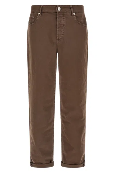 BRUNELLO CUCINELLI GARMENT-DYED JEANS