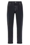 Brunello Cucinelli Five-pocket Denim Jeans With Belt Loops In Gray