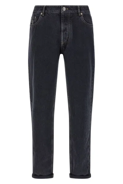 BRUNELLO CUCINELLI GARMENT-DYED JEANS