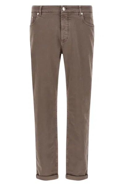 BRUNELLO CUCINELLI GARMENT-DYED JEANS