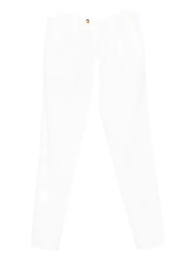 Brunello Cucinelli Garment-dyed Leisure Fit Pants In White