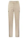 BRUNELLO CUCINELLI GARMENT-DYED LEISURE FIT TROUSERS