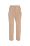 BRUNELLO CUCINELLI BRUNELLO CUCINELLI GARMENT-DYED LEISURE FIT TROUSERS