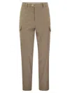 Brunello Cucinelli Men Garment-dyed Leisure Fit Trousers In Hazelnut