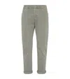 Brunello Cucinelli Pants With Turn-up Hem In Grey