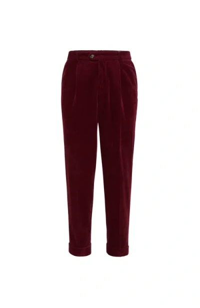 BRUNELLO CUCINELLI BRUNELLO CUCINELLI GARMENT-DYED TROUSERS
