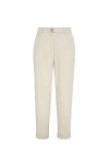 Brunello Cucinelli Garment-dyed Corduroy Trousers In White