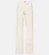 Brunello Cucinelli Garment-dyed Wide-leg Jeans In Neutrals