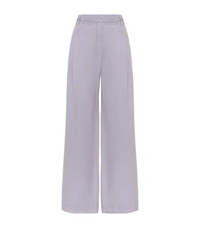 BRUNELLO CUCINELLI GARMENT-DYED WIDE-LEG JEANS