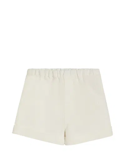 Brunello Cucinelli Garment-dyed Baby Bernie Shorts In Cotton And Linen Cover In Neutral