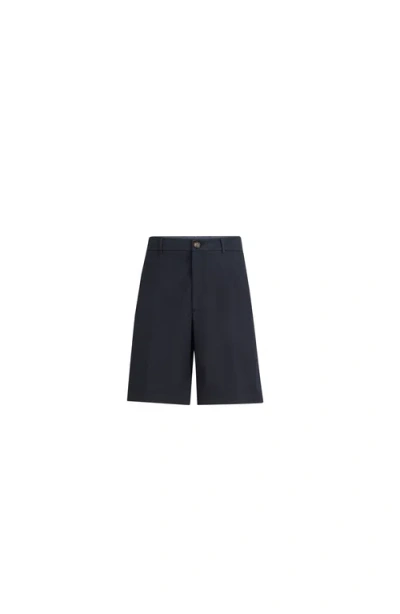 Brunello Cucinelli Garment-dyed Bermuda Shorts In Black