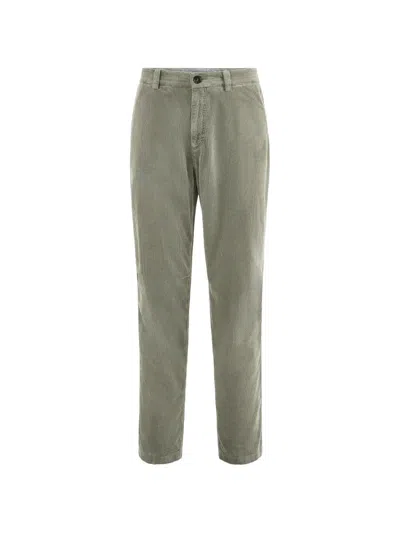 Brunello Cucinelli Garment-dyed Trousers In Cotton Corduroy In Gray