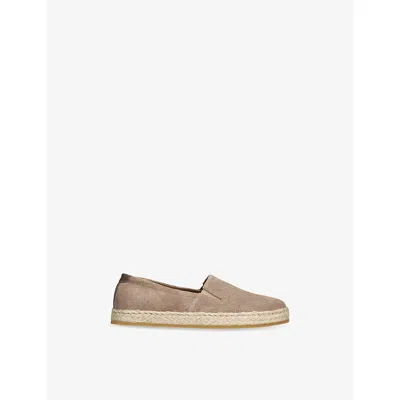 Brunello Cucinelli Ge Kids' Suede Espadrilles Eur 30 / 12 Uk In Brown