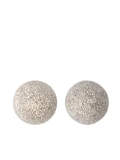 Brunello Cucinelli Gemmae Earrings In Grey