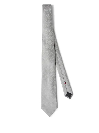 BRUNELLO CUCINELLI GEOMETRIC-PATTERN NECKTIE