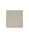 Brunello Cucinelli Geometric-pattern Pocket Square In Nude