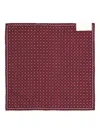 Brunello Cucinelli Geometric-pattern Pocket Square In Burgundy