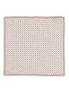 Brunello Cucinelli Geometric-pattern Pocket Square In Neutral