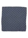 Brunello Cucinelli Geometric-pattern Silk Scarf In Blue