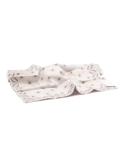 Brunello Cucinelli Geometric-print Pocket Square In Neutral