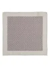Brunello Cucinelli Geometric-print Poquet Square In Pink