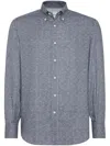 BRUNELLO CUCINELLI GEOMETRIC-PRINT SHIRT