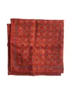 Brunello Cucinelli Geometric-print Wool Pocket Square