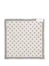 Brunello Cucinelli Geometric-printed Finished Edge Pocket Square In Sand
