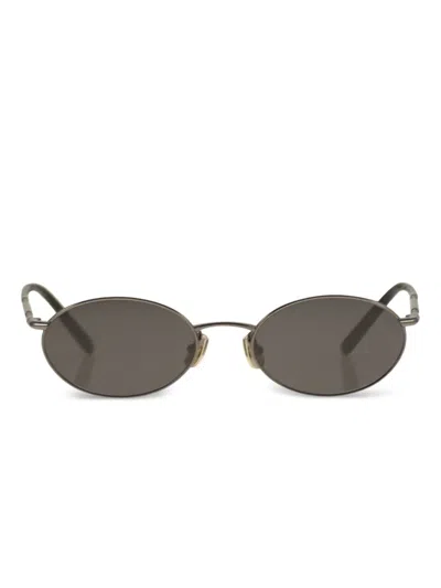 Brunello Cucinelli Geometric Timeless Reflections Sunglasses In Gray