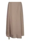 Brunello Cucinelli Georg Corda Midi Skirt In Neutral