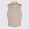 Brunello Cucinelli Quilted High-neck Gilet With Zip In Neutral