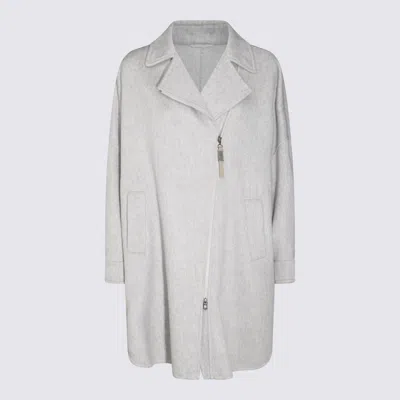 Brunello Cucinelli Giacconi Grigio Chiaro In Light Grey