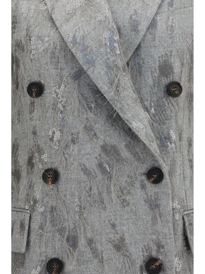 Brunello Cucinelli Gilet In Gray
