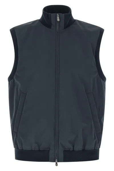 Brunello Cucinelli Gilet Imbottitura Thermore In Blue