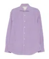 Brunello Cucinelli Gingham-check Shirt In Purple