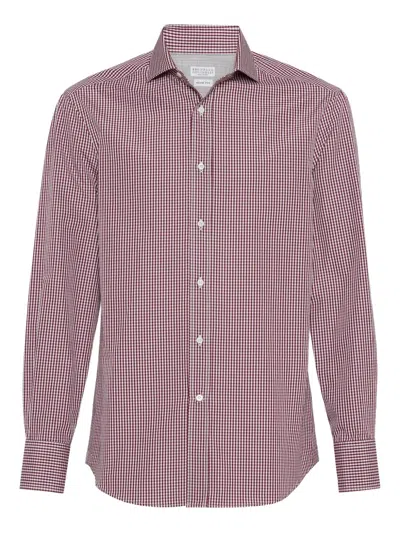 Brunello Cucinelli Hemd Mit Vichykaro