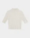 Brunello Cucinelli Glam Cable-knit Mohair Sweater In Multi