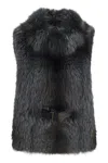 BRUNELLO CUCINELLI GLAMOROUS BLUE FOX FUR WAISTCOAT FOR WOMEN | FW17 COLLECTION