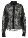 Brunello Cucinelli Glistening Flora Embroidery Shirt